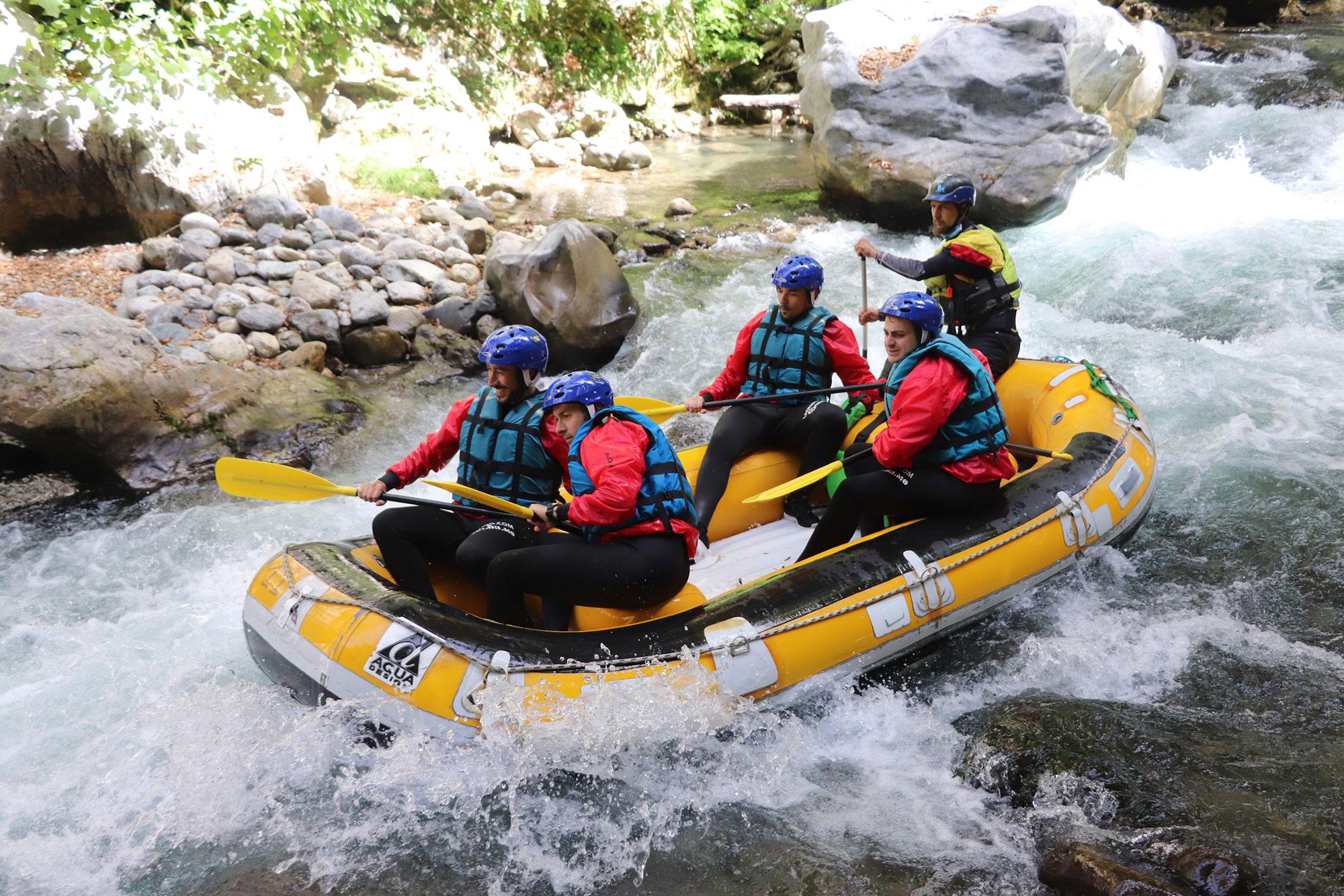 Rafting sul Pollino in completa sicurezza